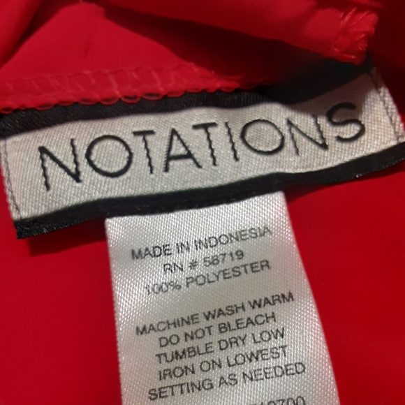 Notations Red Dressy Blouse - Picture 3 of 5